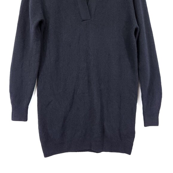 KHAITE Jo Cashmere Longline Sweater Size Small Black Designer Minimalist Tunic - Picture 14 of 16